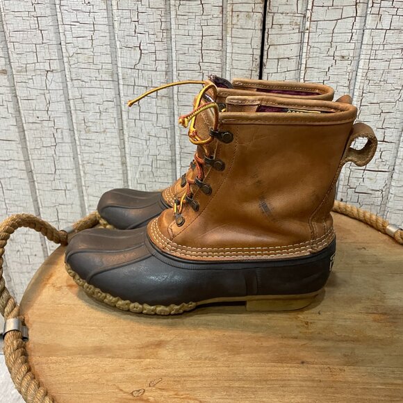 Vintage LL Bean Maine Duck Hunting Main Boots GoreTex Insulated Mens 7 Wms 9 - Picture 3 of 7